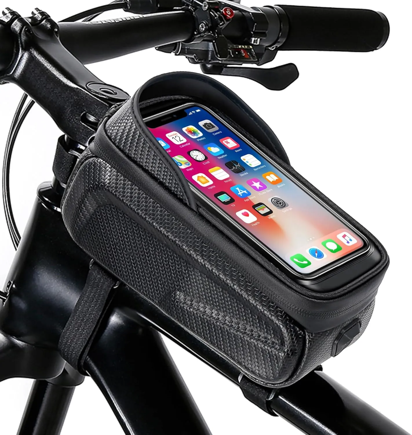 New Cell Phone Rack Bag Holder - Sturdy, Waterproof Design - Men's Bicycle Gift Gear - Organizer for Phones up to 6.8