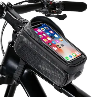 New Cell Phone Rack Bag Holder - Sturdy, Waterproof Design - Men's Bicycle Gift Gear - Organizer for Phones up to 6.8