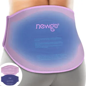 NEWGO Gel Ice Pack for Back Injuries and Pain Relief, 2 Pack Lower Back Ice Wrap for Hot Cold Therapy, Lumbar Surgery, Sciatica, Herniated Disc, Coccyx Tailbone Pain