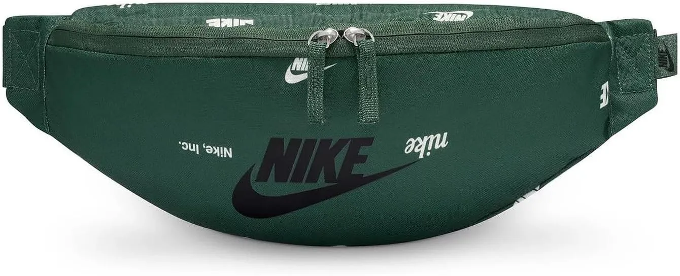 Nike Heritage Hip Pack All Over Print Nike LOGO Waistpack Dark Green-White One Size