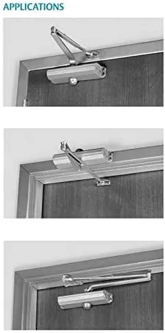 Norton 1601 Series Door Closer, Tri-Style (Regular, top jamb, or Parallel arm), Non-Handed, Size 1-6, Cast Aluminum (1601-689)