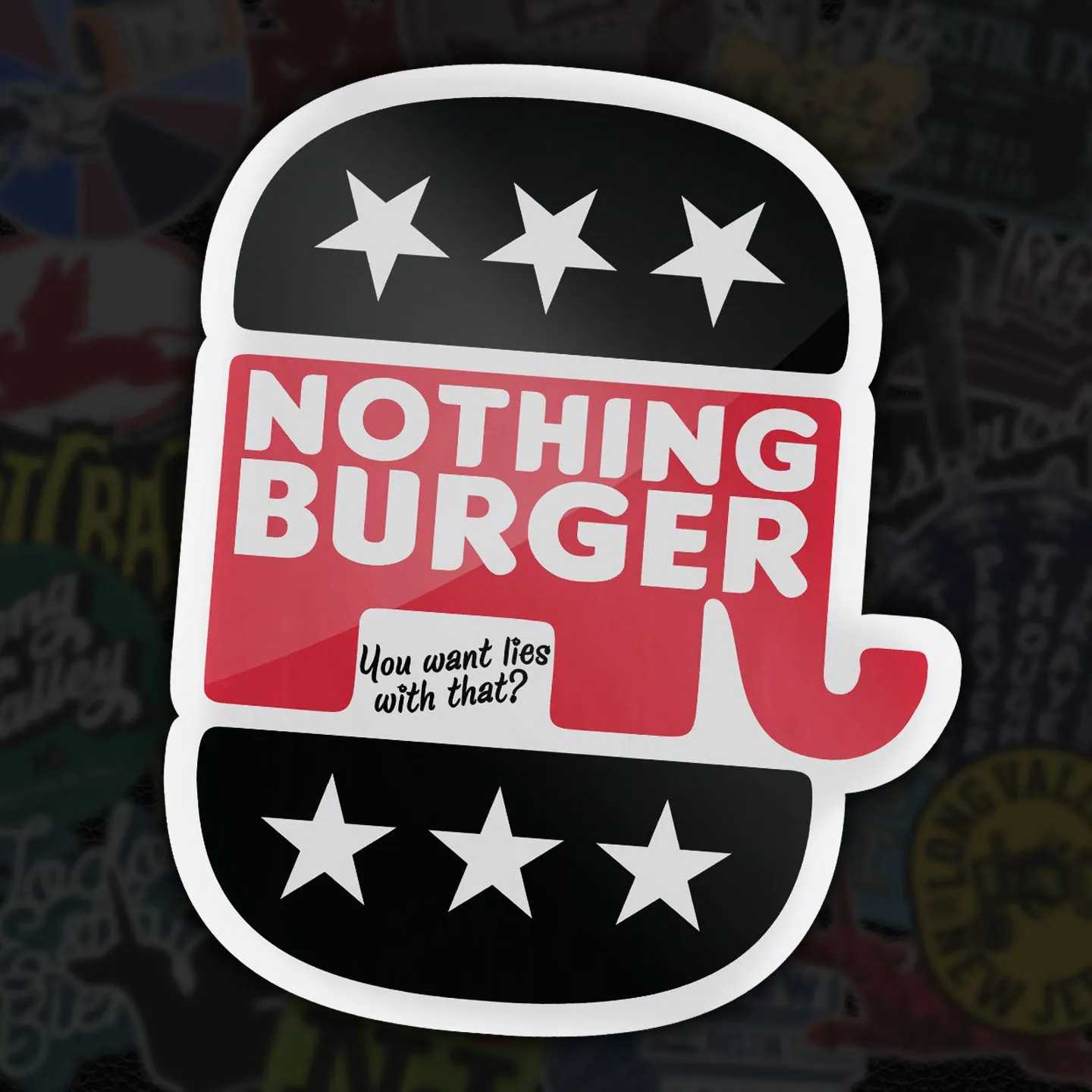 Nothing Burger Sticker Pack