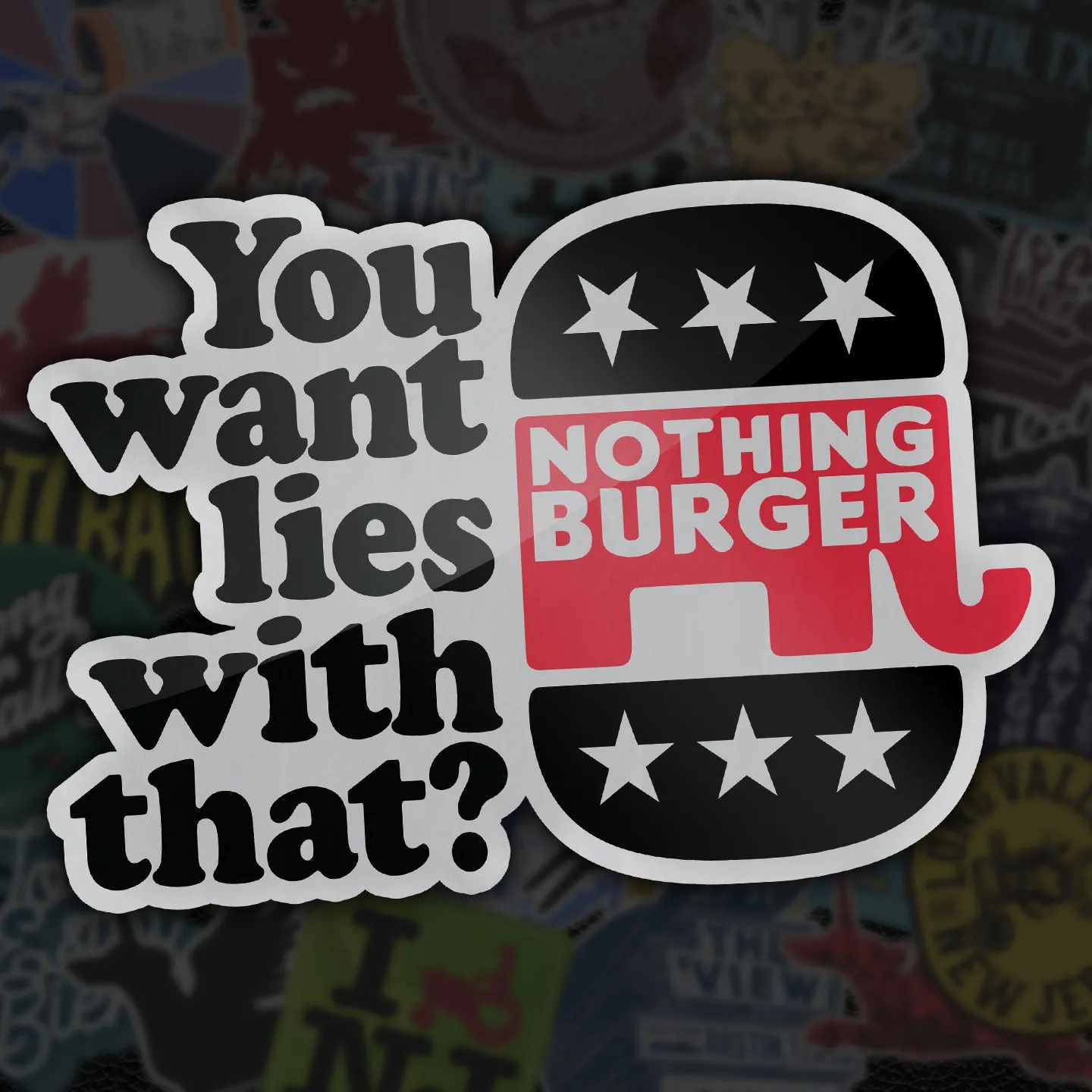 Nothing Burger Sticker Pack
