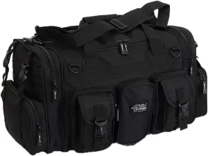 NPUSA Mens Large 22" Inch Black Duffel Duffle Military Molle Tactical Gear Shoulder Strap Travel Bag