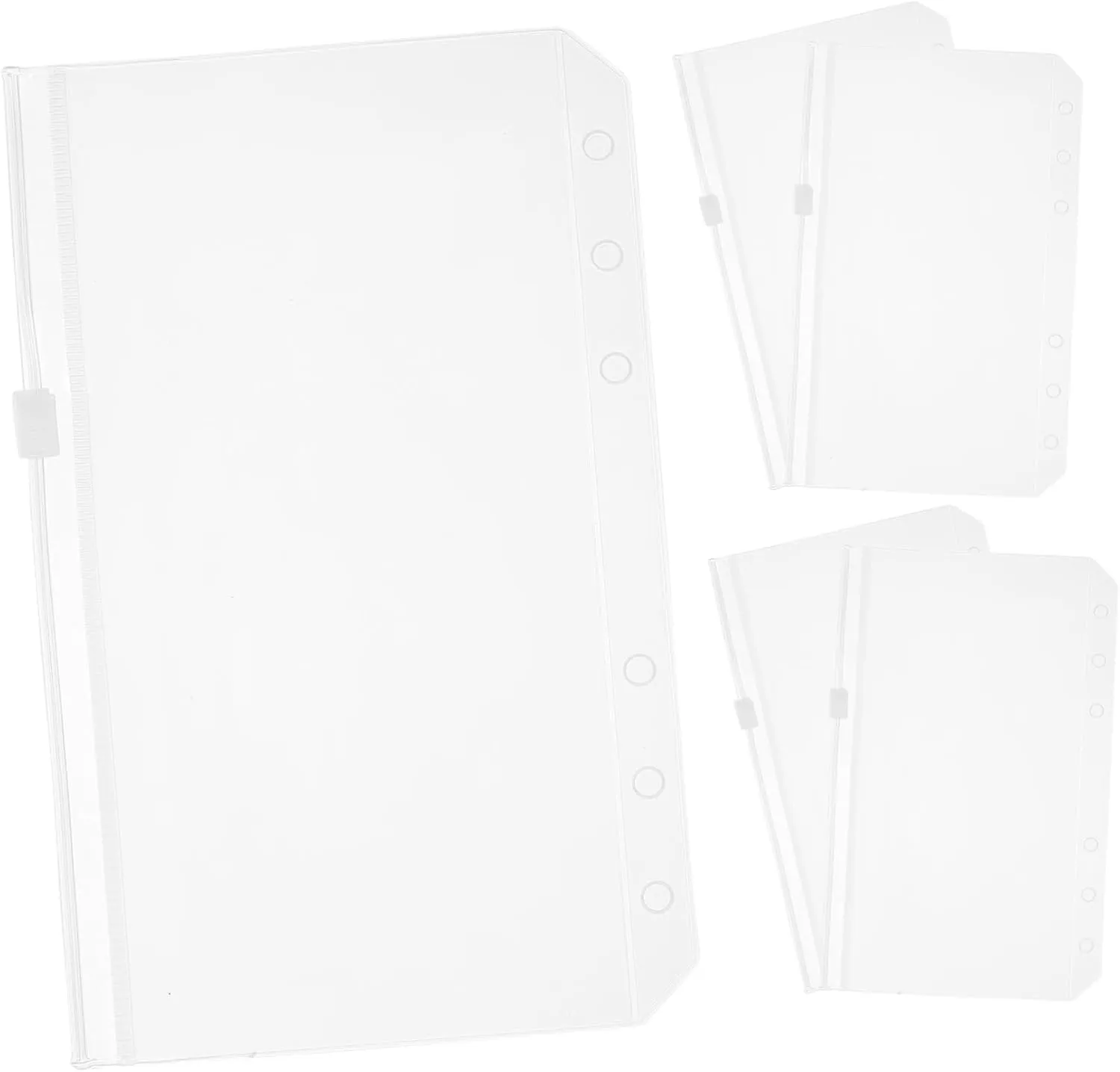 NUOBESTY Loose-Leaf Bags 6 Pockets High-end Material Binder Pocket Zier for Document Storage