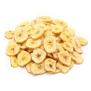 NUTS U.S. - Unsweetened Banana Chips | No Sulphure, Added & No Artificial Colors | NON-GMO | Natural | Packed in a Resealable Bag!!! (2 LBS)