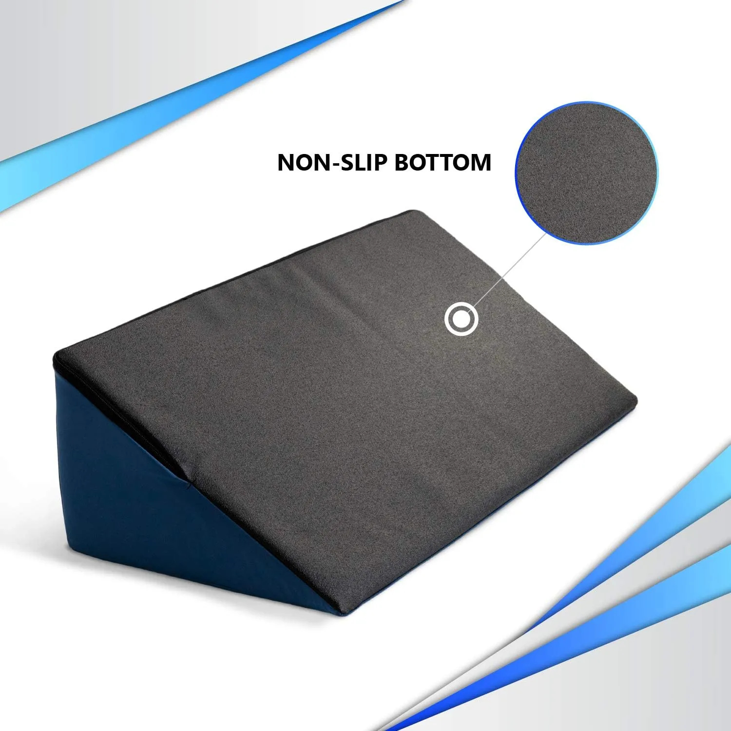 NYOrtho Positioning Wedge Pillow Support - Wipe Clean Water Resistant Alignment for Elderly Side Sleepers