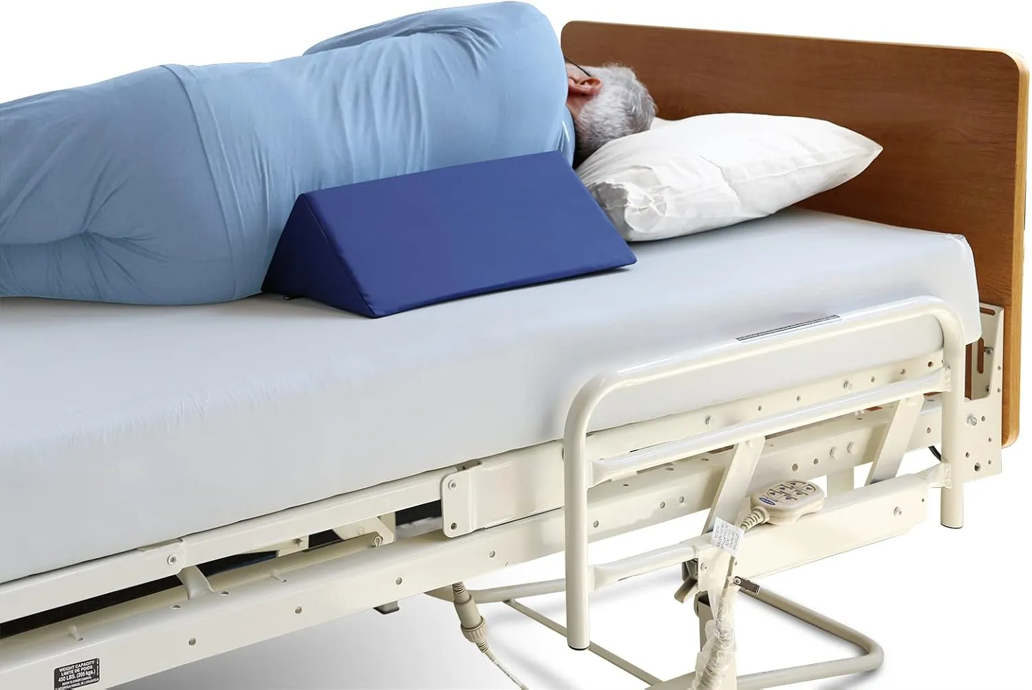 NYOrtho Positioning Wedge Pillow Support - Wipe Clean Water Resistant Alignment for Elderly Side Sleepers