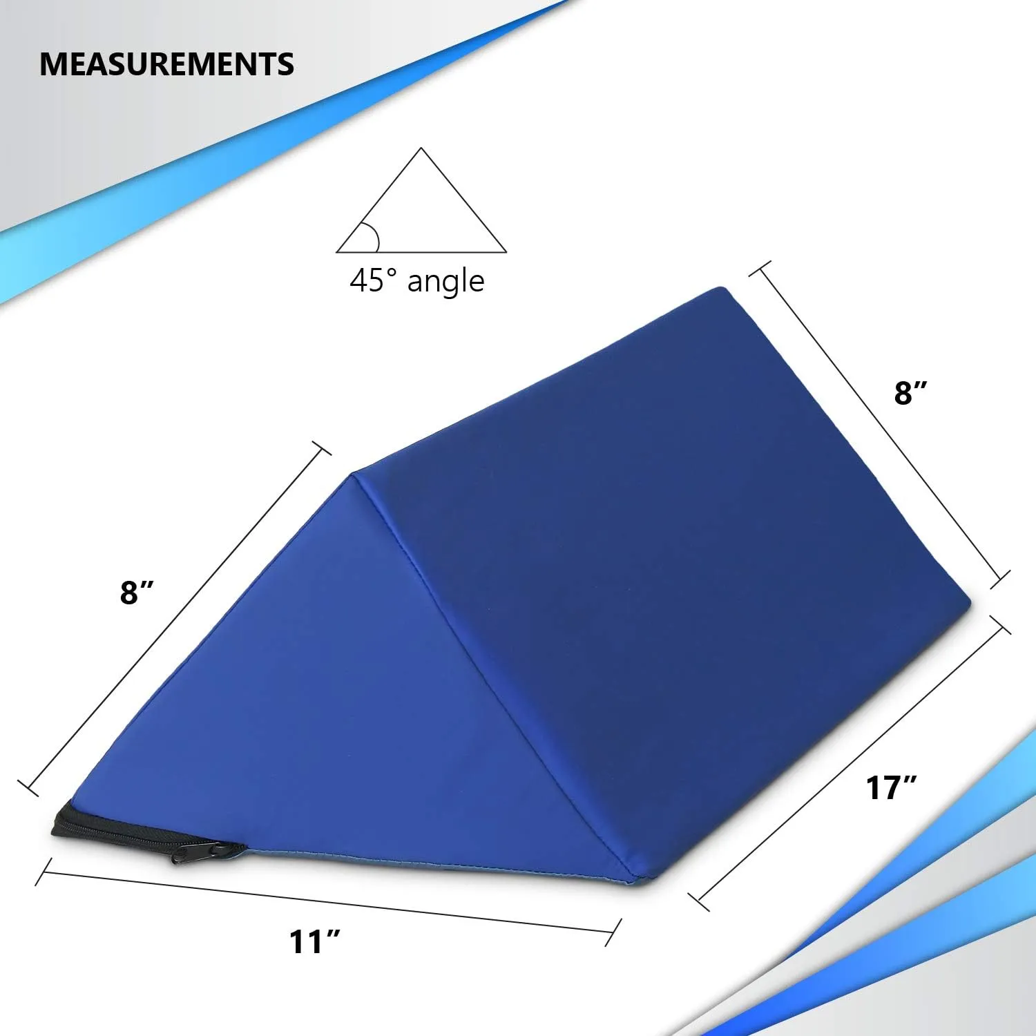 NYOrtho Positioning Wedge Pillow Support - Wipe Clean Water Resistant Alignment for Elderly Side Sleepers