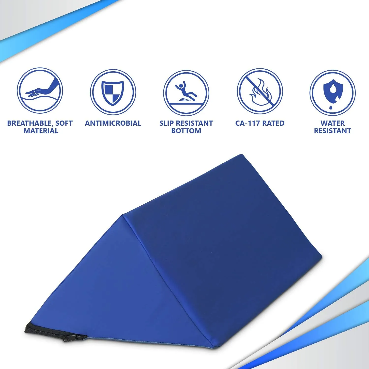 NYOrtho Positioning Wedge Pillow Support - Wipe Clean Water Resistant Alignment for Elderly Side Sleepers