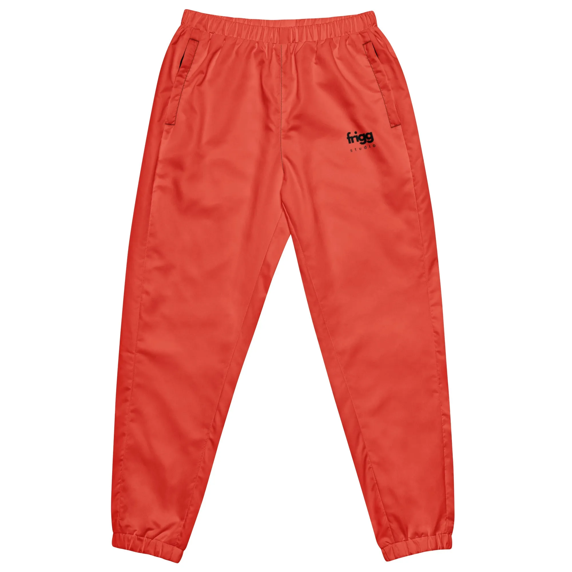 ORANGE RED - MEN'S WATER-RESISTANT TRACK PANTS