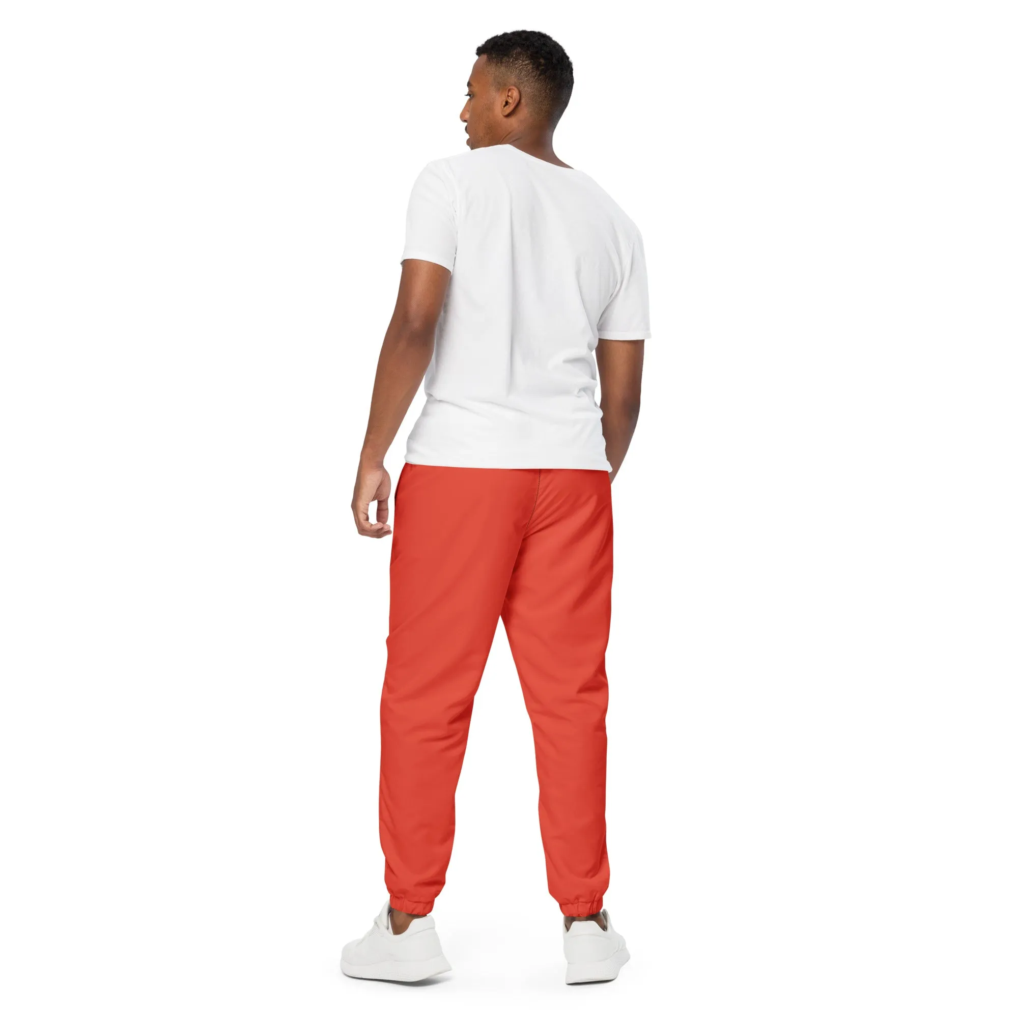 ORANGE RED - MEN'S WATER-RESISTANT TRACK PANTS