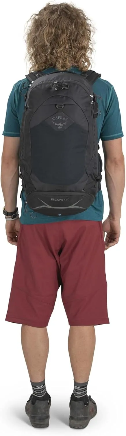 Osprey Escapist 30L Biking Backpack, Black, Small/Medium