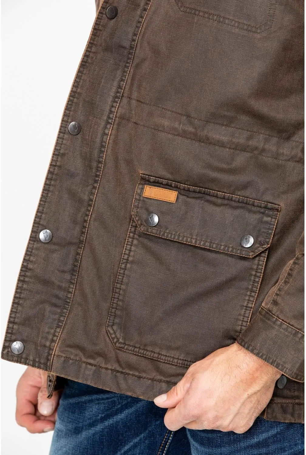 Outback Trading Company Men's Langston Warm Water-Resistant Canyonland Outerwear Casual Western Jacket
