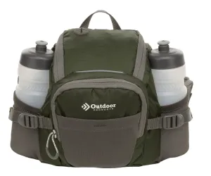 Outdoor Products 8.5 Ltr Waist Pack Fanny Pack on Waist, Green, Unisex, Polyester Zipper