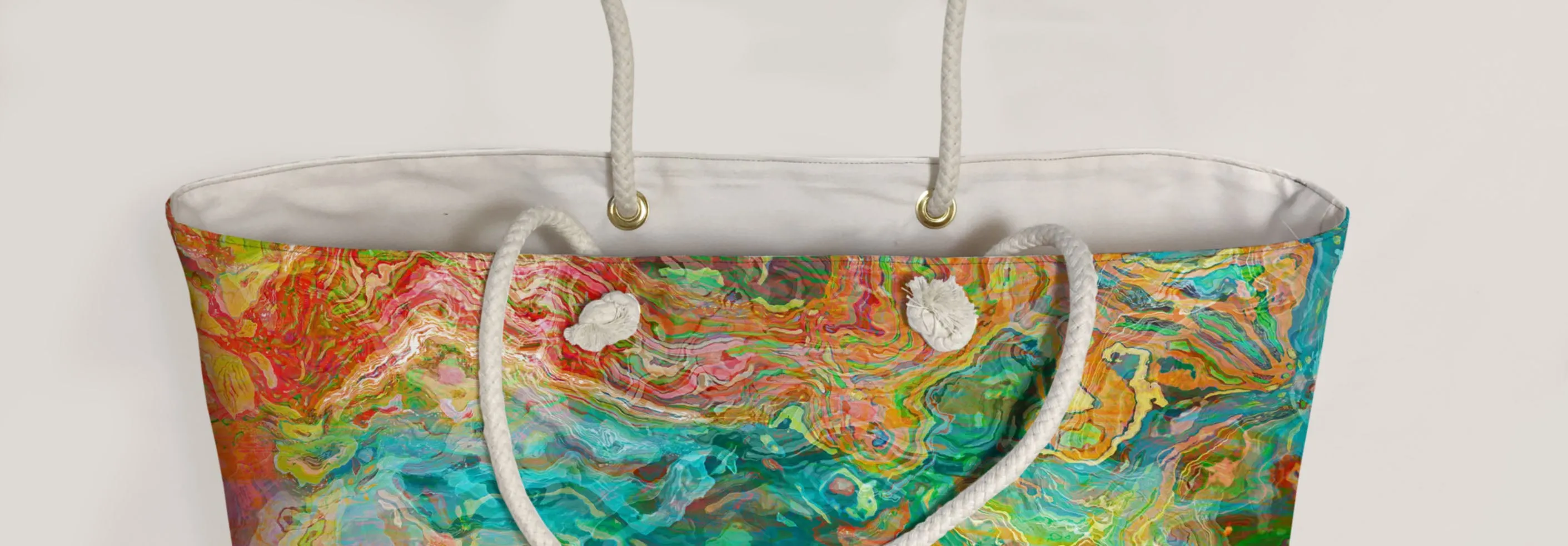 Oversized Tote, Spring Melody