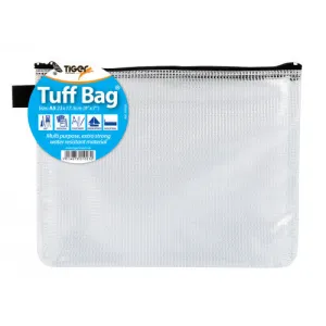 Pack of 6 A5 Tuff Bag - Assorted Coloured Zip