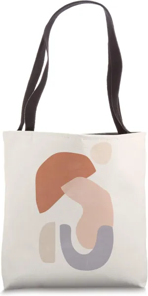 Pastel Arcs And Circles With Organic Abstract Shapes Tote Bag