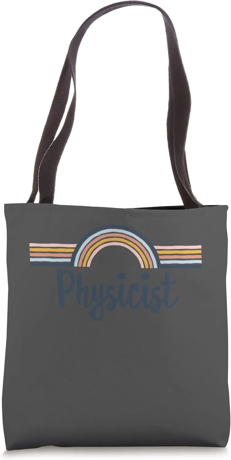 Physicist boho Rainbow Design, Cool Matching Physicist Team Tote Bag
