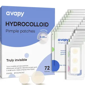 Pimple Patches For Face, Invisible Hydrocolloid Acne Patches-Zits & Blemish, Covering Zits & Blemishes in Face and Skin, Control Oil, Pimple Patch with Salicylic Acid (72 Count)
