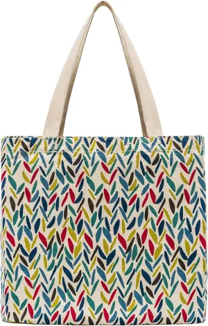 PLANET E Made in USA Reusable Cotton Canvas Shoulder Tote Grocery Shopping Bags
