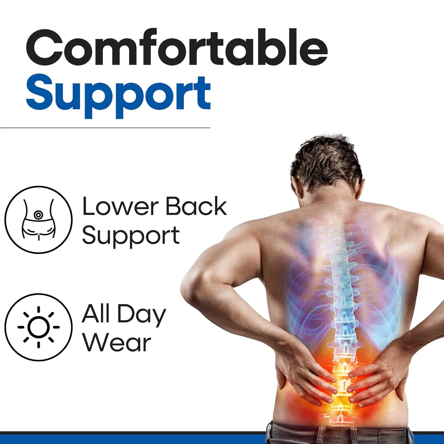 Plus Size Hip Brace Thigh Compression Sleeve | Hip Sciatica Pain Relief Device Brace | Hamstring Groin Compression Sleeve Wrap | Sciatic Nerve Relief | Hip Support Brace for Women & Men | X-LG / RIGHT