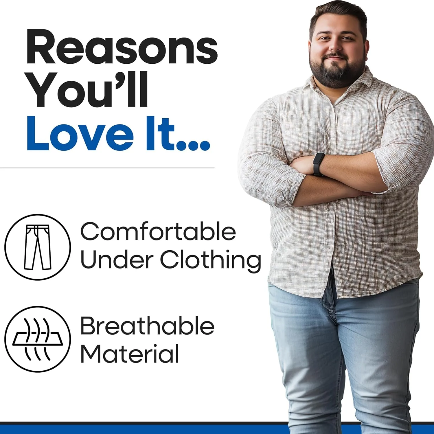 Plus Size Hip Brace Thigh Compression Sleeve | Hip Sciatica Pain Relief Device Brace | Hamstring Groin Compression Sleeve Wrap | Sciatic Nerve Relief | Hip Support Brace for Women & Men | X-LG / RIGHT