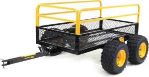 Polar Trailer HDM 1400 TA – Heavy-Duty Utility Trailer with Tandem Walking Arm, 92" x 51" x 36", Military-Grade Steel Mesh, Rust-Resistant, 10-Minute Assembly