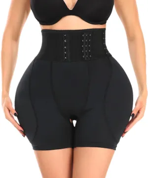 POP CLOSETS Hip Pads for Women Shapewear with Wrap Belt Hip Dip Pads Enhancer Butt Lifter Tummy Control Panties