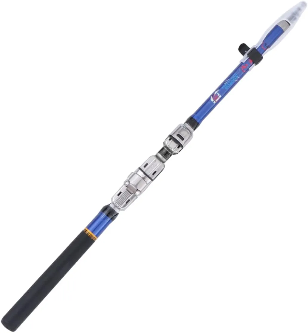 POPETPOP 1Pc Portable Retractable Fishing Rod Lightweight Soft Tailed Telescopic Fishing Pole with Durable Design Easy Operation and Sturdy Guide Ring for Sea