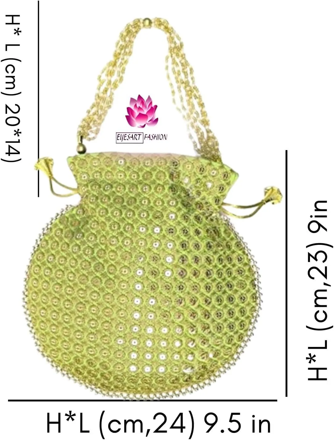 Potli Bag For Women Ethnic Designer Embroidery Work Batwa Pearls Handle With Intricate Bridal Drawstring Stylish Bridal Women