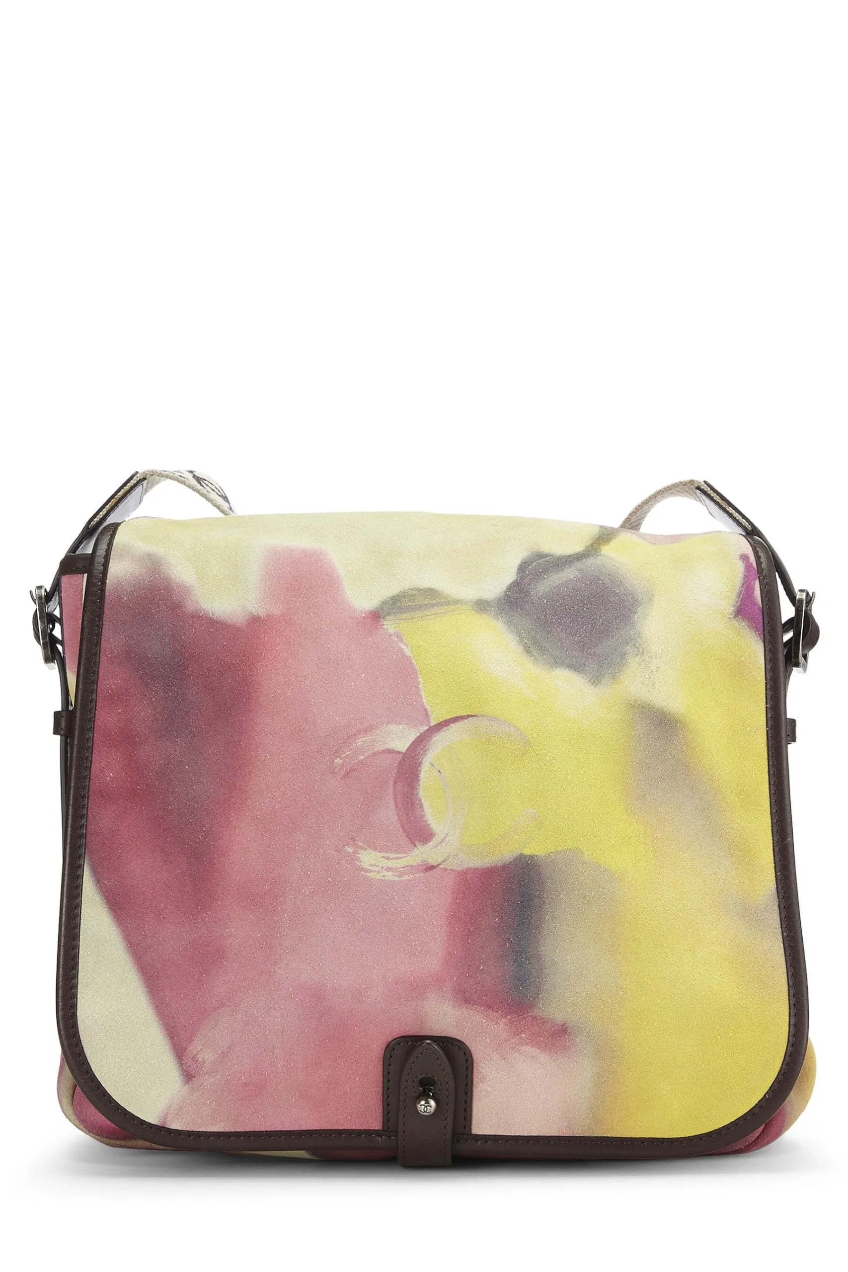 Power Messenger, Suede Practical Chanel, Multi Multicolor Flower Risk-free 