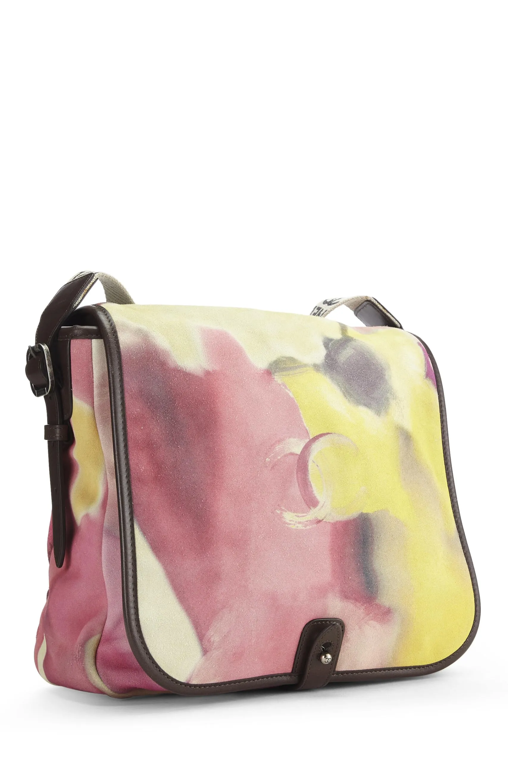 Power Messenger, Suede Practical Chanel, Multi Multicolor Flower Risk-free 