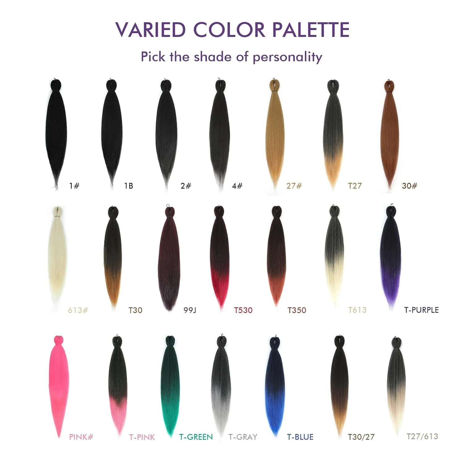 Pre-stretched Braiding Hair - 16 Inch 8 Packs Ombre Blonde Short Braiding Hair For Twist or Box Braids, Yaki Texture Hot Water Setting Synthetic Braiding Hair Extensions (16 Inch, T27-8P)