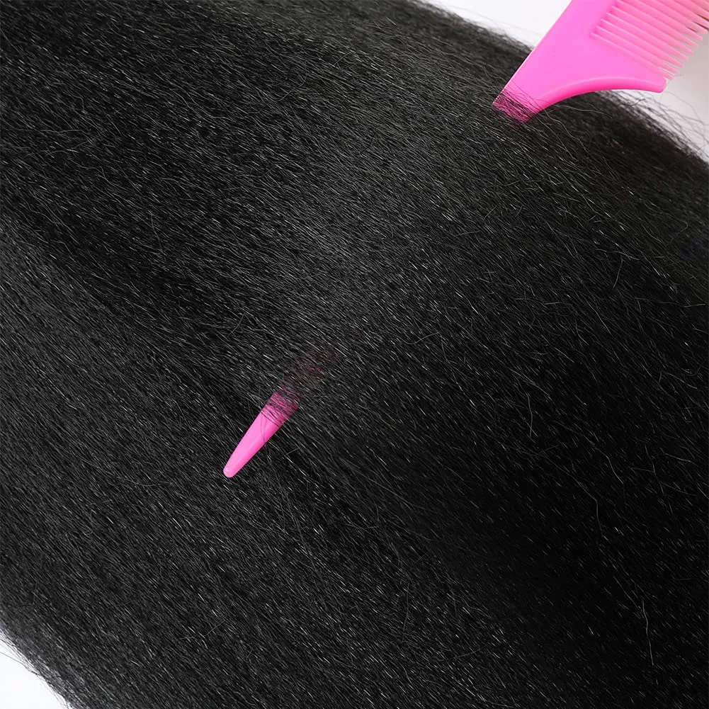 Pre Stretched Braiding Hair 20"-8 Packs Synthetic Braiding Hair Crochet Braids Hot Water Setting Professional Soft Yaki Straight Texture (20Inch,#1)