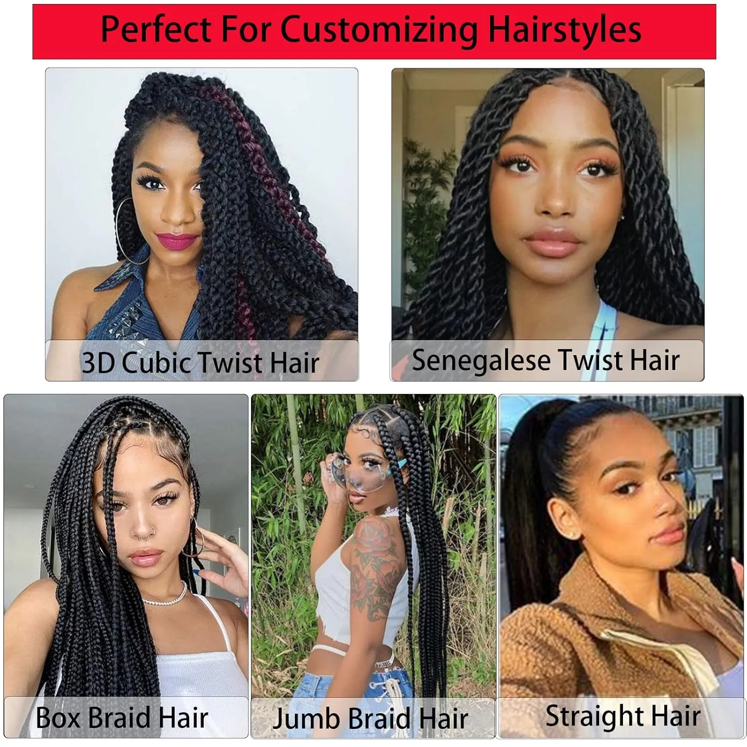 Pre-stretched Braiding Hair - 24 Inch 8 Packs Dark Brown Long Braiding Hair For Twist or Box Braids, Yaki Texture Hot Water Setting Synthetic Braiding Hair Extensions (24 Inch, #2-8P)
