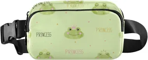 Princess Frogs Fanny Packs for Women Men Belt Bag with Adjustable Strap Fashion Waist Packs Crossbody Bag Waist Pouch Waist Packs Hip Bumbags for Travel Workout Outdoor