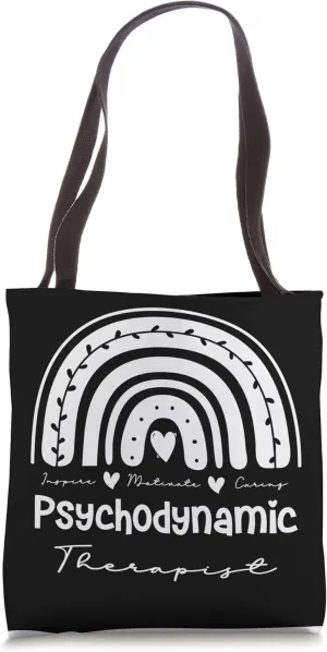 Psychodynamic Therapist, Boho Rainbow Psychodynamic therapy Tote Bag