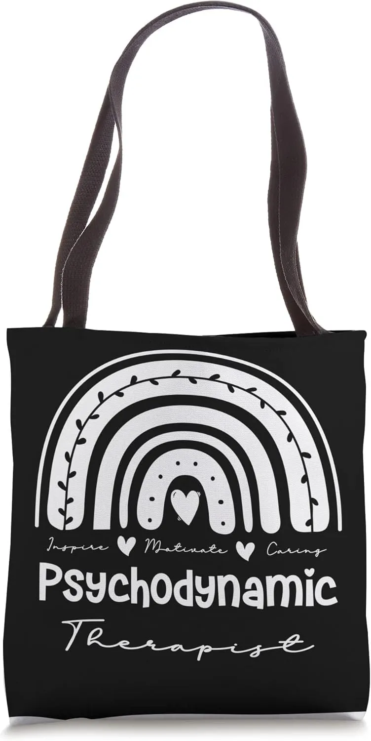 Psychodynamic Therapist, Boho Rainbow Psychodynamic therapy Tote Bag