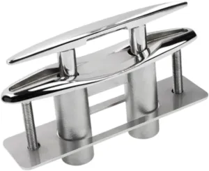 Pull up Flush Mount Boat Cleat Marine Dock Deck Cleat Heavy Duty for Pontoons Utility Boats Universal 316 Stainless Steel
