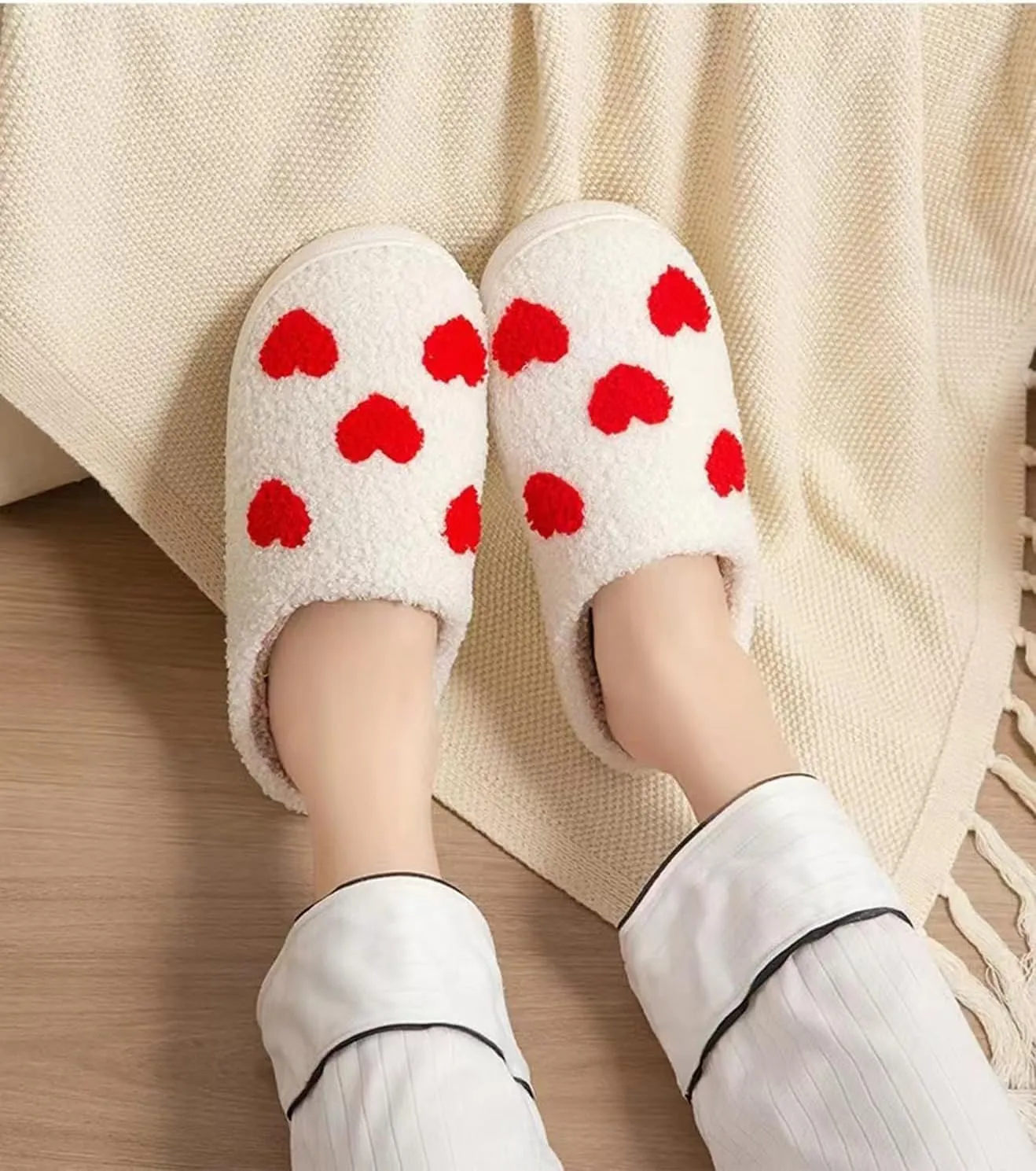 Pumpkin Halloween Slippers for Women Men Memory Foam Cozy Plush Slippers Couple Indoor Hous Slippers