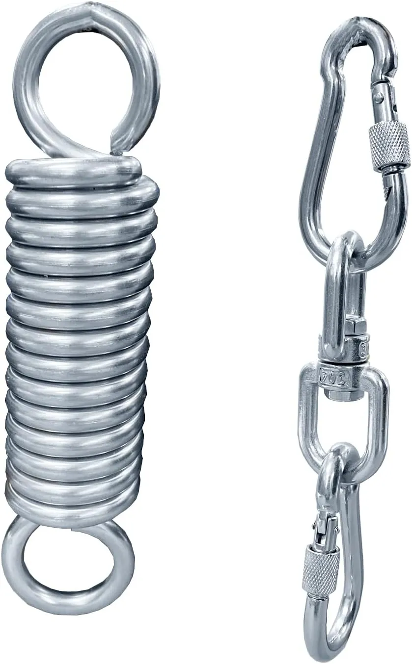 Punching Bag Hanger, Heavy Duty Boxing Punching Bag Hanger,360° Rotational Heavy Bag Punching Bag Wall Mount W/Carabiners Spring for Heavy Bag, Gym Swing, Trapeze, Hammock:WLL-500Lbs