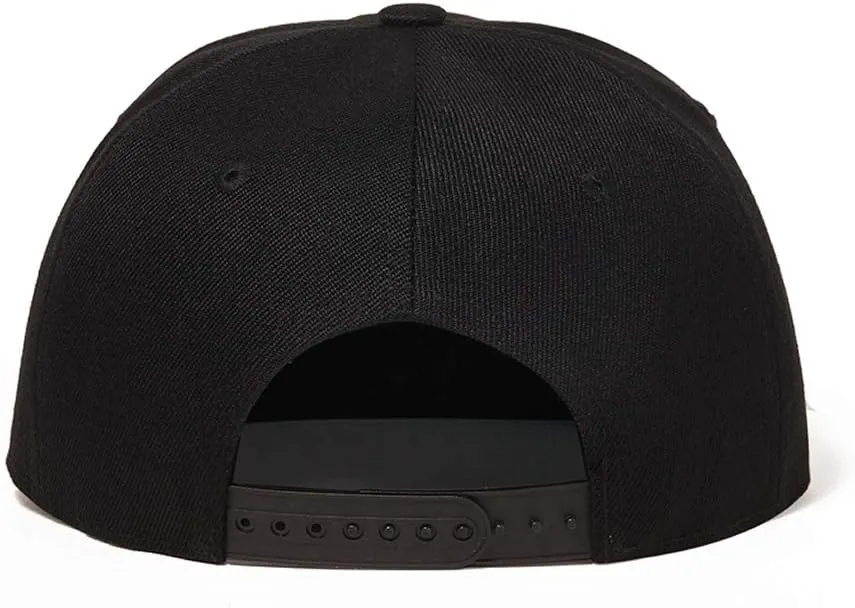 Quanhaigou Adjustable Snapback Hat for Men Women,Unisex Hip Hop Baseball Cap Flat Bill Brim Dad Hats