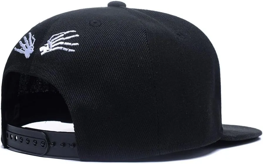 Quanhaigou Adjustable Snapback Hat for Men Women,Unisex Hip Hop Baseball Cap Flat Bill Brim Dad Hats