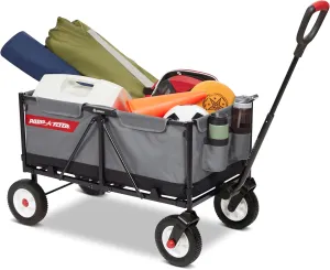 Radio Flyer The Beast EZ Fold Maximum Capacity Heavy-Duty Kid & Cargo Wagon, Collapsible Wagon for Ages 1.5-6 Gray