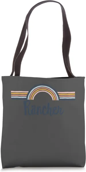 Rancher boho Rainbow Design, Cool Matching Rancher Team Tote Bag