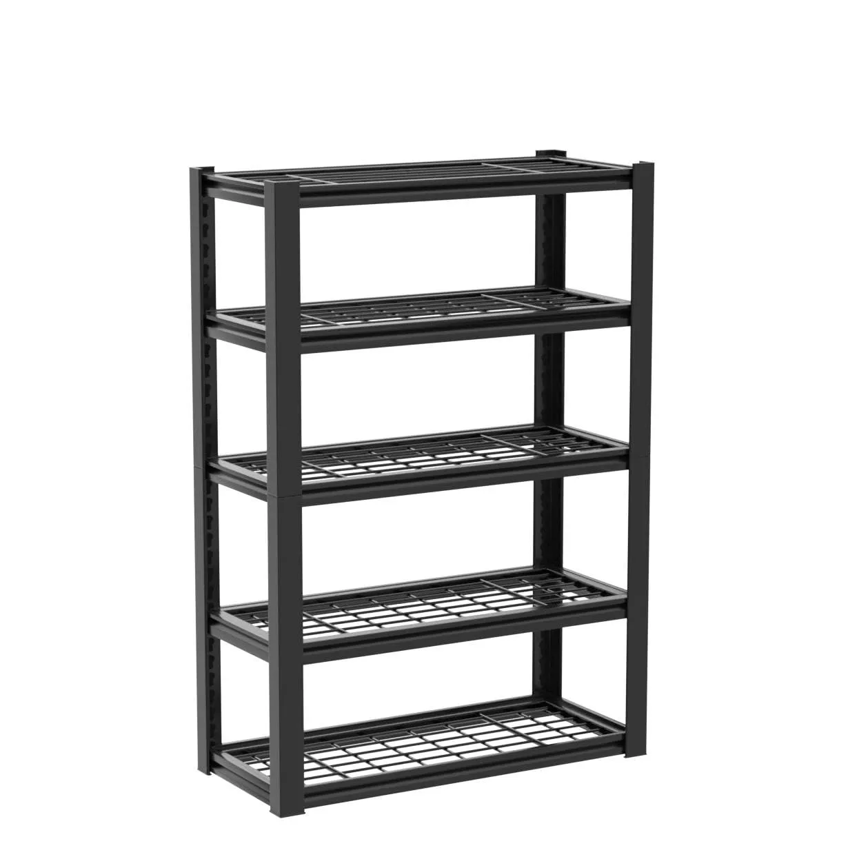 REIBII Garage Shelving, 72" Garage Storage Shelves Heavy Duty Shelving Units and Storage Loads 2000LBS, Adjustable 5 Tier Metal Shelving for Garage