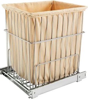 Rev-A-Shelf HRV-1520 S CR Cabinet Hamper Wire Pullout, Chrome