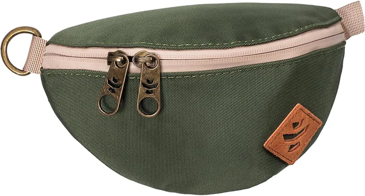 Revelry Supply Amigo - Smell Proof, Water Resistant, Lockable - Hip Pack Green