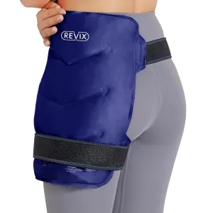 REVIX Ice Pack for Hip Replacement, Flexible Gel Cold Pack for Discomfort Relief, Hip Ice Compression Wrap Cold Compress Therapy, Navy